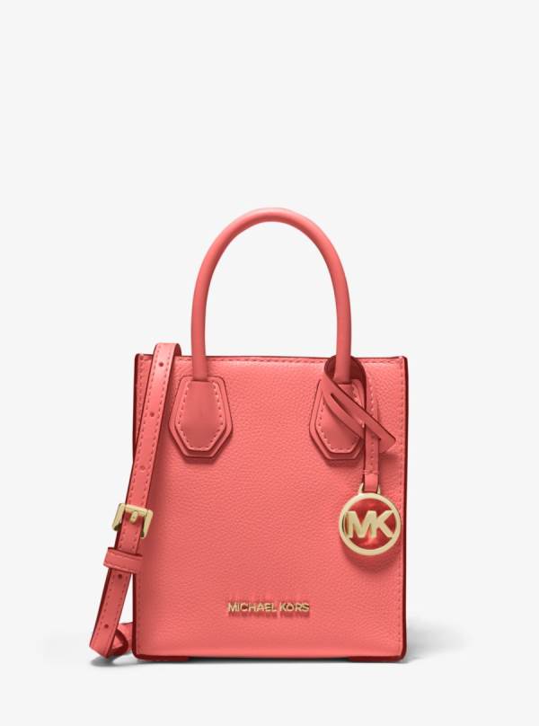 Damske Prenosná Taška Michael Kors Mercer Extra-Small Pebbled Leather Nachový - Kabelky Michael Kors Obchod | BGZOY-1259